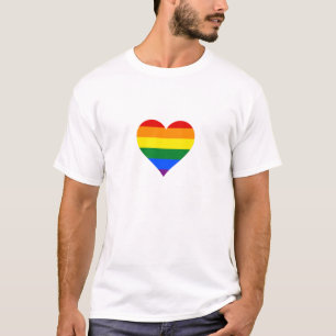 T-shirt Coeur arc-en-ciel