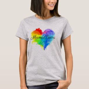 T-shirt Coeur arc-en-ciel