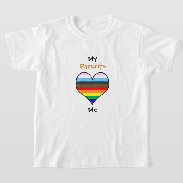 T-shirt Coeur arc-en-ciel (Poser)