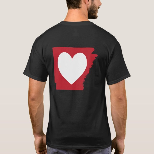 T-shirt Cœur Arkansas (Dos)