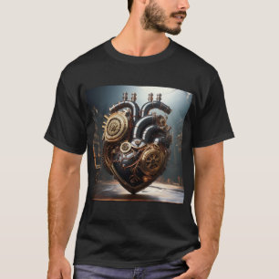 T-shirt Coeur artificiel Steampunk