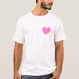 T-shirt Coeur assez rose d'amour