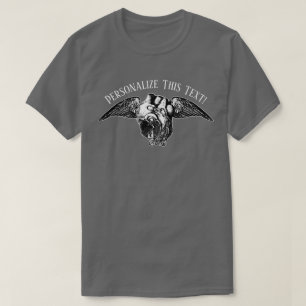 T-Shirt Cœur avec des Serrures et des Ailes