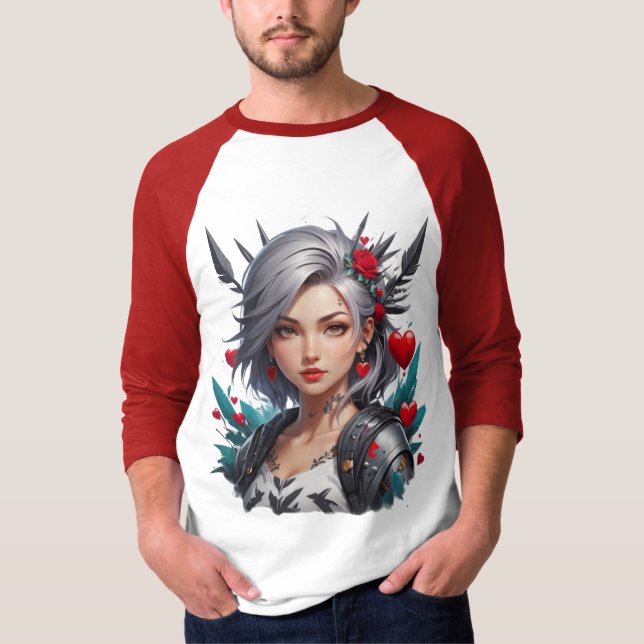 T-shirt Coeur avec épines (Devant)