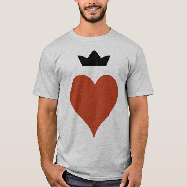 T-shirt Coeur avec la couronne (Devant)