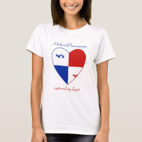 T-Shirt Cœur Bannière Panama