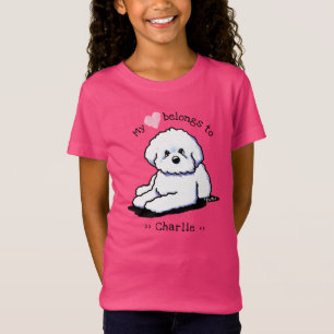 T-shirt Coeur Bichon Frise