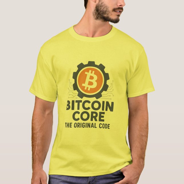 T-Shirt Coeur Bitcoin - "Le Code Original" (Devant)