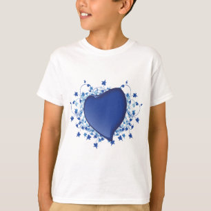 T-shirt Coeur bleu