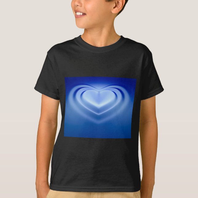 T-shirt Coeur bleu (Devant)