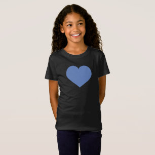 T-Shirt Coeur bleu bébé