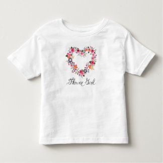 T-shirt Coeur Blushing Flower Girl