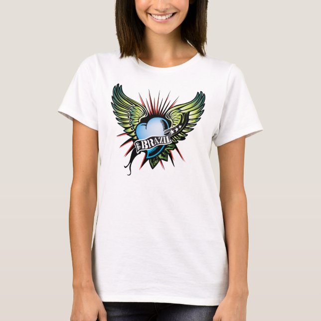 T-shirt Coeur brésilien II (Devant)