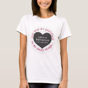 T-shirt Coeur brillant