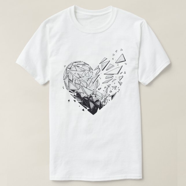 T-shirt Cœur Brisé (Design devant)