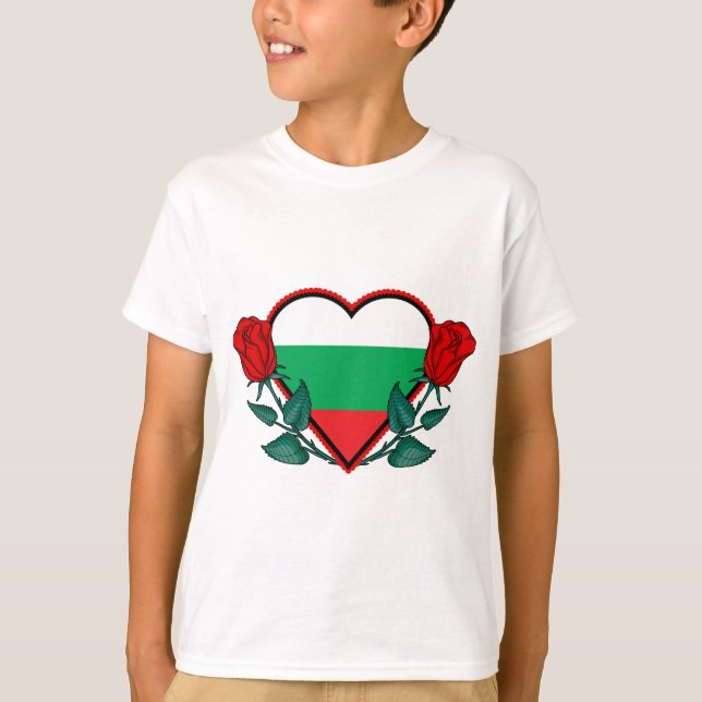 T-shirt Coeur Bulgarie (Devant)