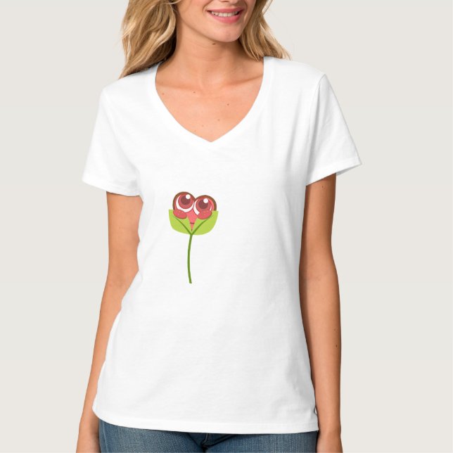 T-shirt cœur cache-cache (Devant)