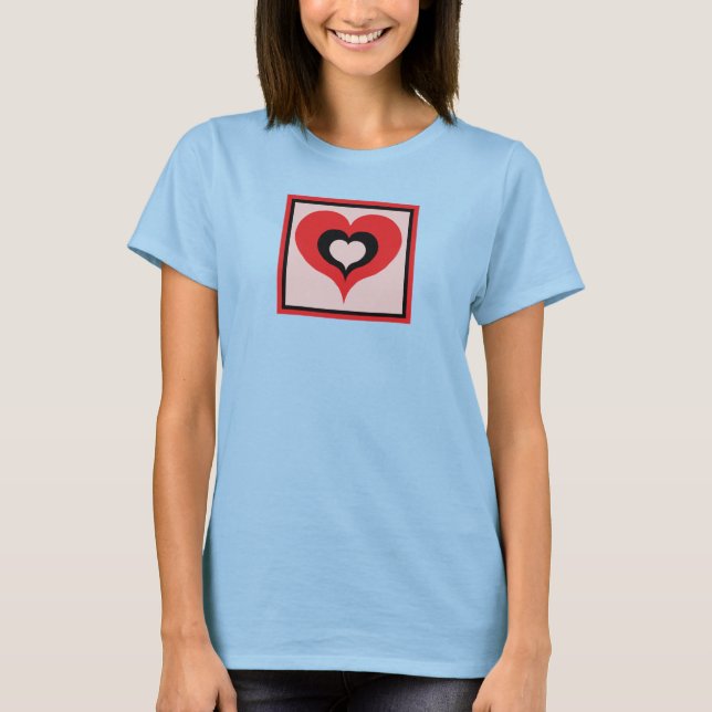 T-shirt Coeur carré (Devant)