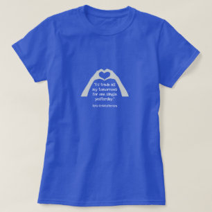 T-shirt Coeur, citation mémoire, Kris Kristofferson,