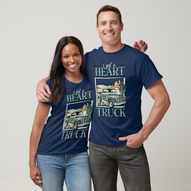 T-shirt Coeur comme un camion occidental (Unisexe)