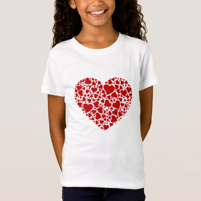 T-Shirt Coeur complètement de l'amour (Devant)