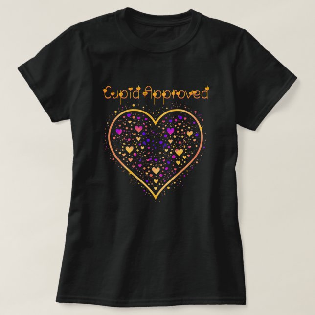 T-shirt Coeur Confetti de Cupid (Design devant)