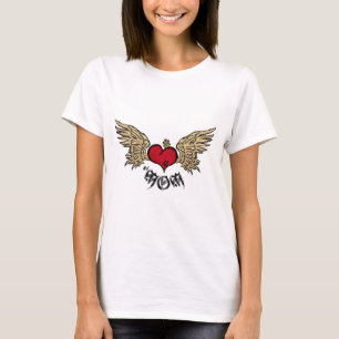 T-shirt Coeur couronné par maman artistique de tatouage