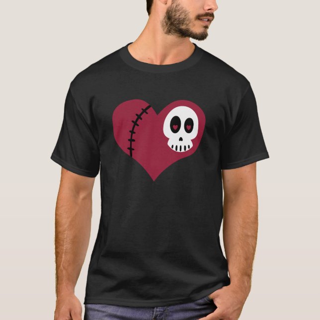 T-shirt Coeur crâne (Devant)