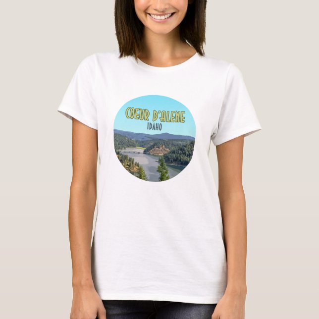 T-shirt Coeur d’Alene Idaho Souvenir (Devant)
