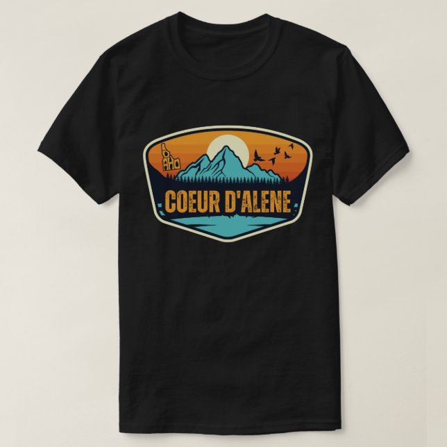 T-shirt Coeur d'Alene, Idaho (Design devant)