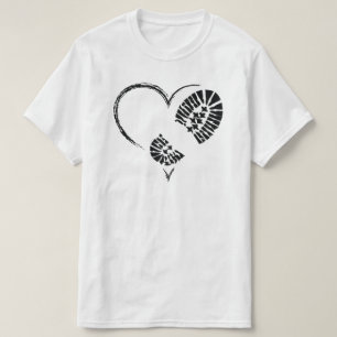 T-shirt coeur d'amorce