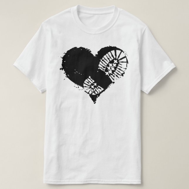 T-shirt coeur d'amorce (Design devant)