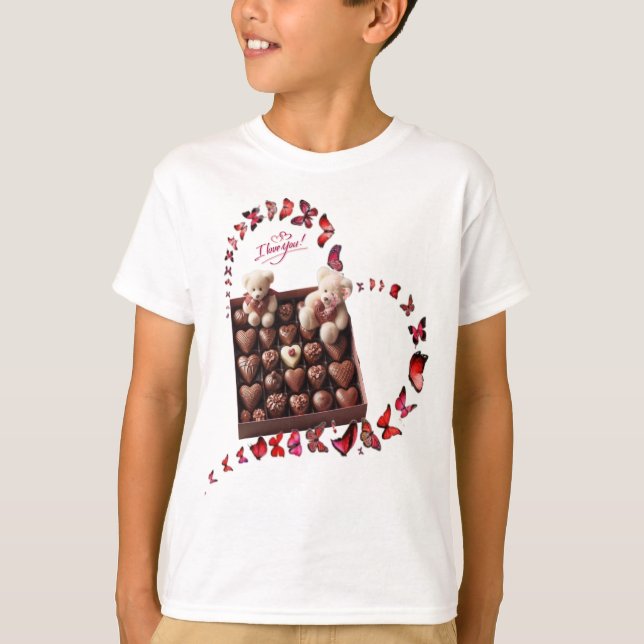 T-shirt Cœur d'amour  (Devant)