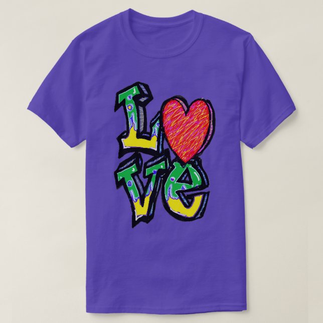 T-shirt coeur d'amour (Design devant)