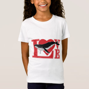 T-Shirt Coeur d'amour de baleine