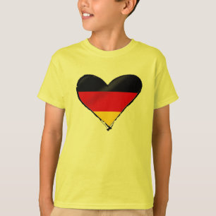 T-shirt Coeur d'amour de l'Allemagne - mon grand coeur