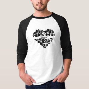 T-shirt coeur d'amour floral