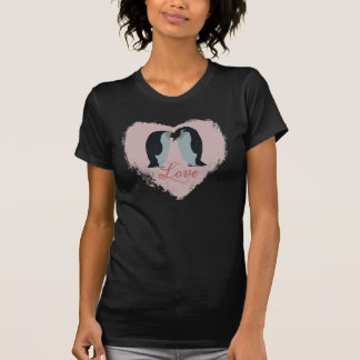 T-shirt Coeur d'amour pingouin