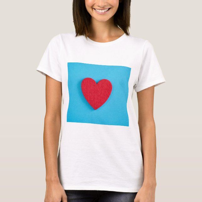 T-shirt Coeur d'amour rouge (Devant)