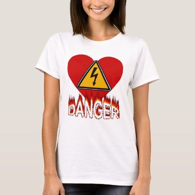 T-shirt Coeur Danger (Devant)