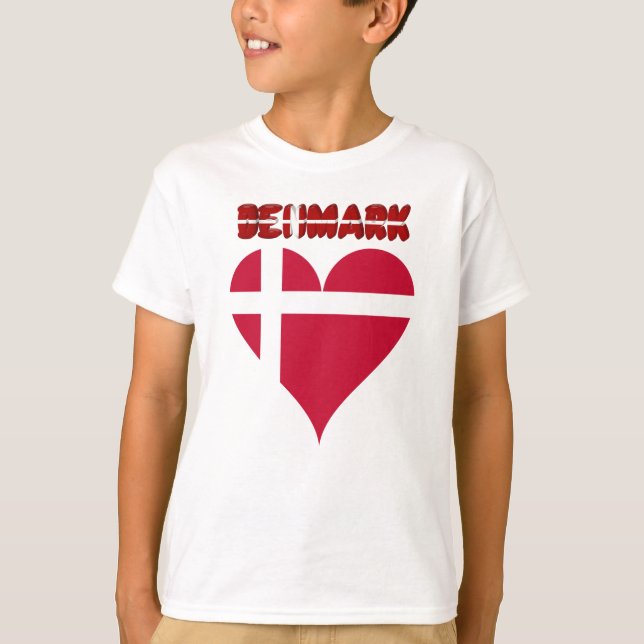 T-shirt Coeur danois (Devant)