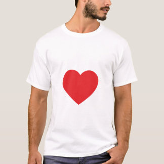 T-shirt Coeur dans le tee - shirt adulte rouge