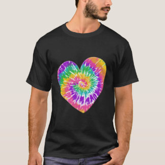T-shirt Coeur Dans Le Teint De Tie