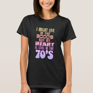 T-shirt Coeur dans les années 70