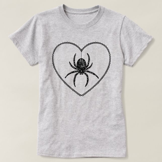 T-Shirt Cœur d'Araignée (Design devant)
