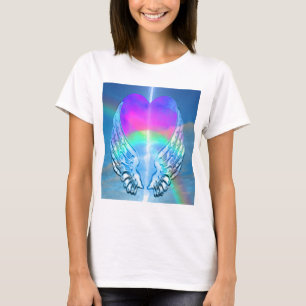 T-shirt Coeur d'arc-en-ciel