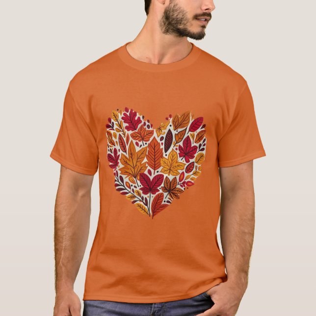 T-shirt Coeur d'automne (Devant)