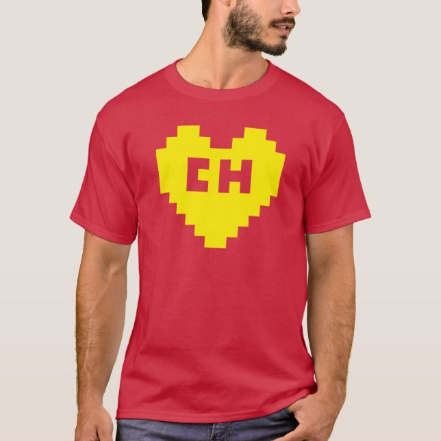 T-shirt Coeur de 8Bit El Chapuln (Devant)