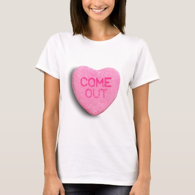 T-shirt Cœur de bonbon à sortir (Devant)