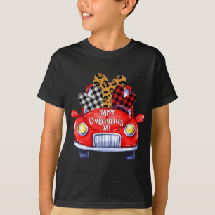 T-shirt Coeur de camion rouge Heureuse Sainte-Valentin por